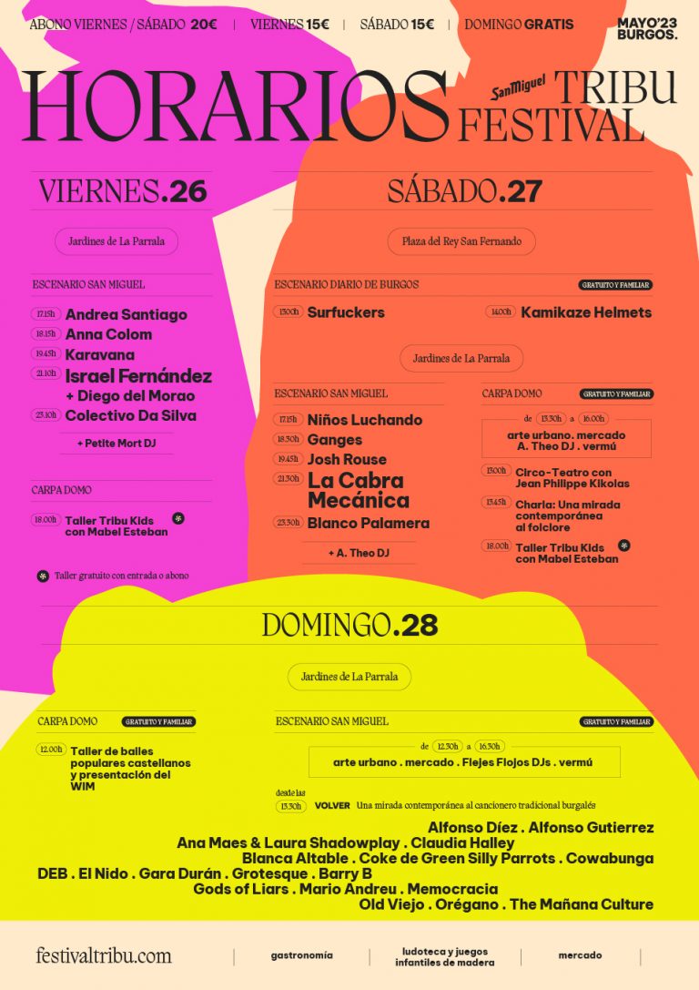 Horarios San Miguel Tribu Festival Horarios San Miguel Tribu Festival