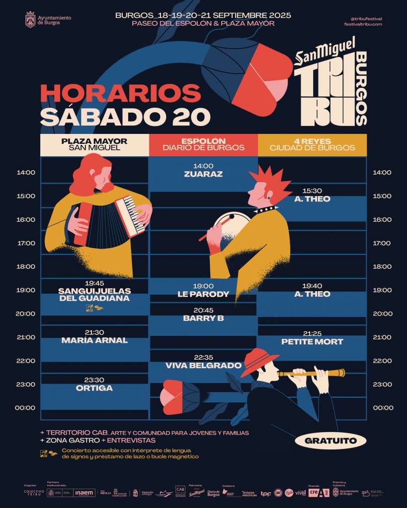 Horario Tribu Sábado 20